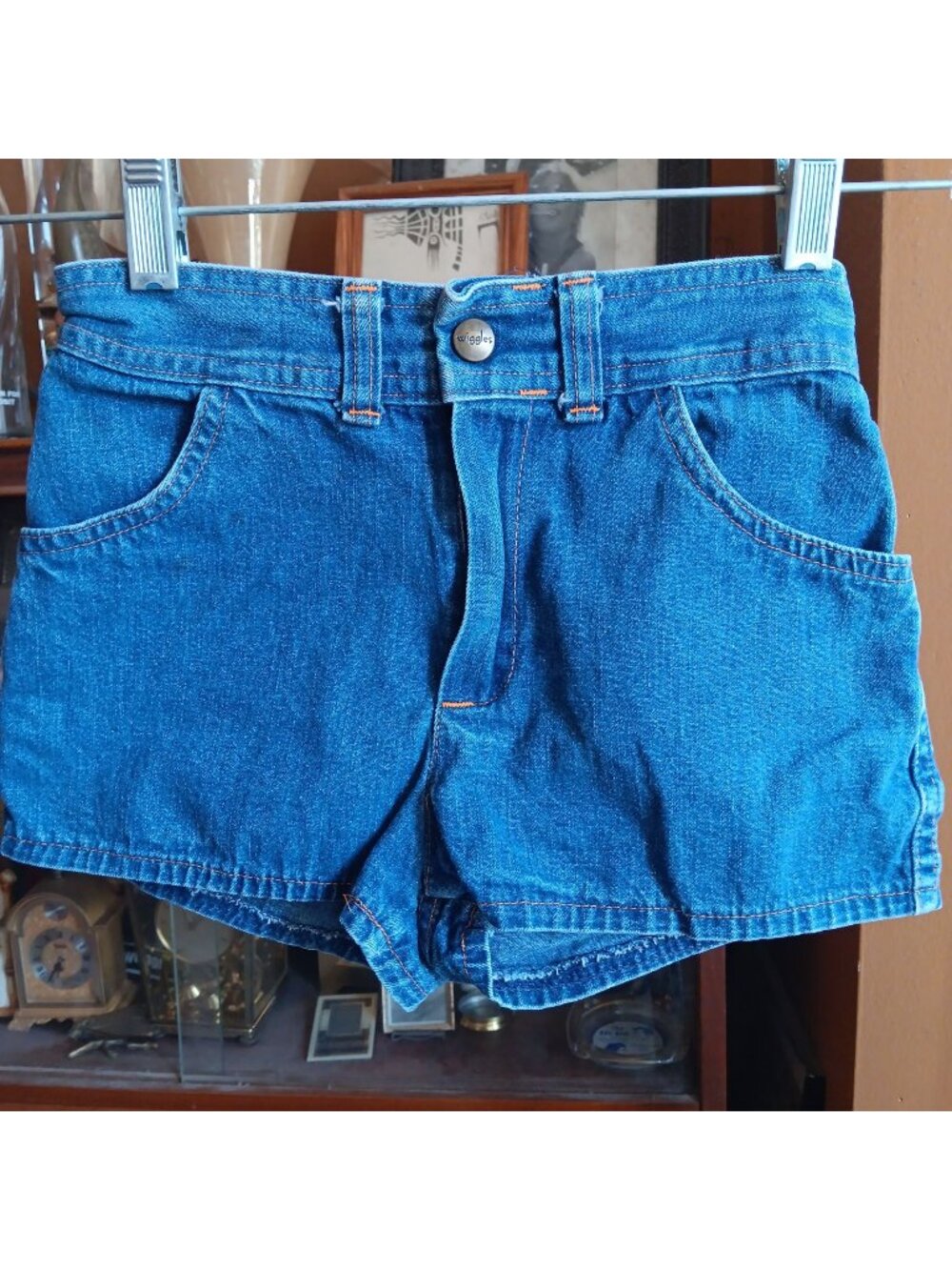 Wiggles True Vintage 80's Girls 7 23W Denim High-Waisted Casual Shorts Disco